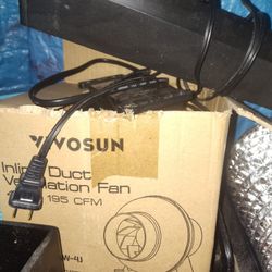Growing Kit Duct Fan And Fertilizer And Ventilation 