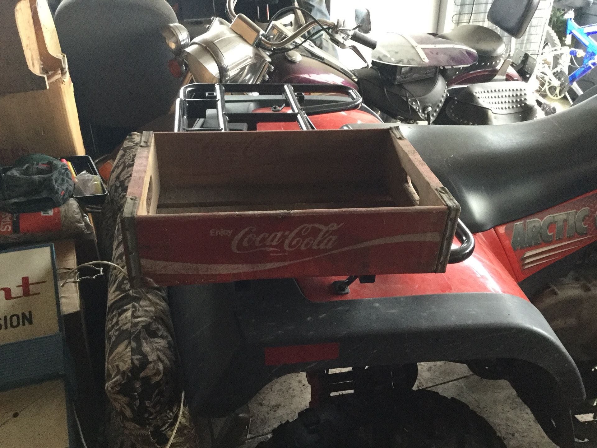 Coca Cola wooden carry case