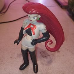 Pokemon Jessie 6" Figure TOMY 1998 Team Rocket Jesse Action Vintage Toy