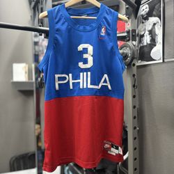 Vintage Nike Allen Iverson Phila Philadelphia Sixers 99 Rewind Jersey Sz L +2