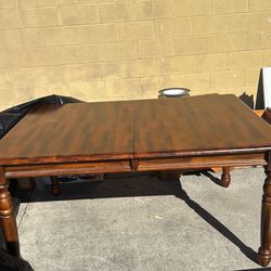 Kitchen Wooden Table With Leaf