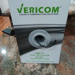 CAT 5E CABLE 1000 FT (NEW)