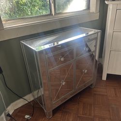 Mirrored Side Cabinet 