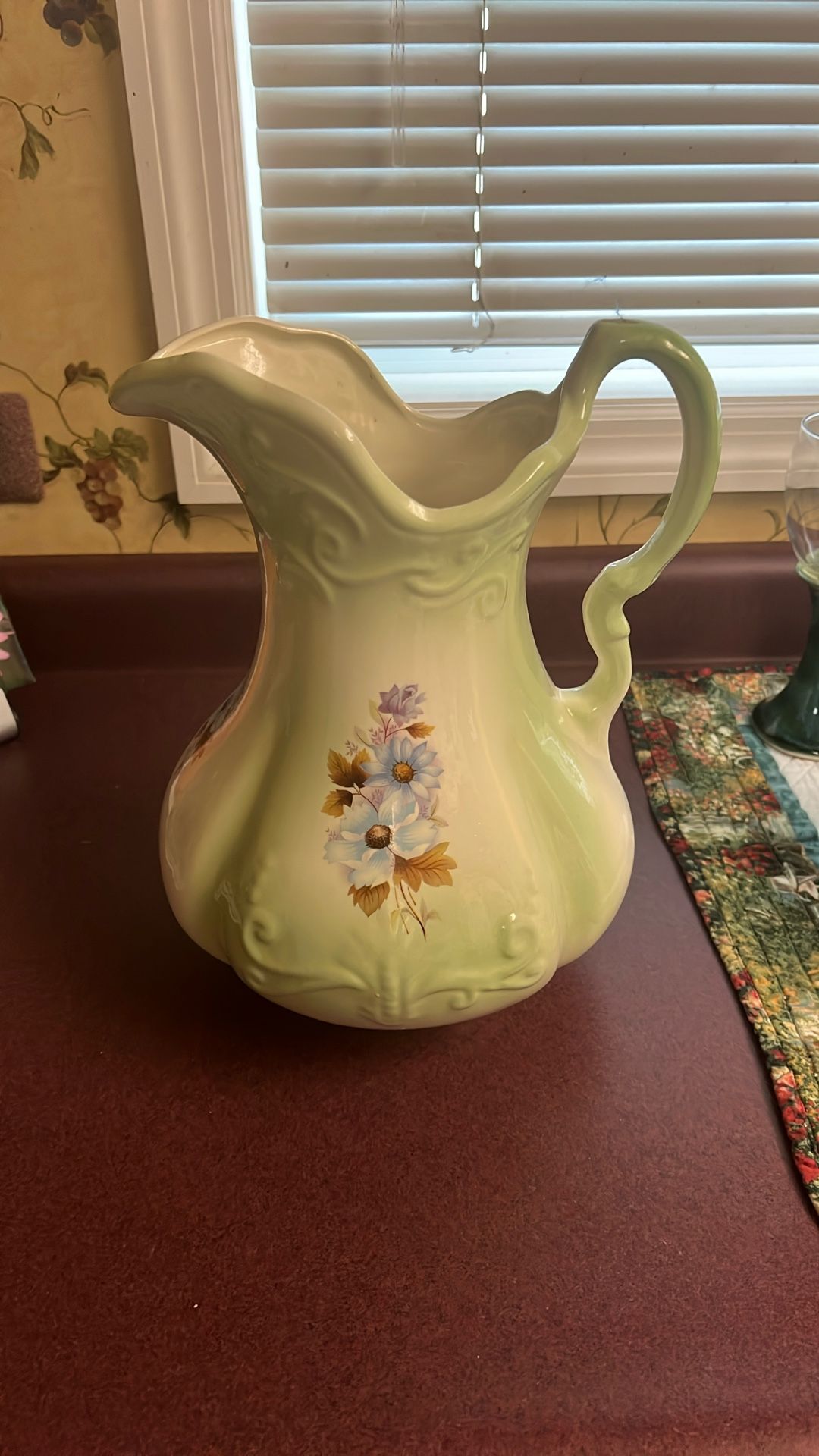 Beautiful Antique Ceramic Water Pitcher