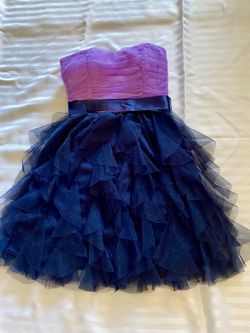 Dress- Lilac and  navy Blue sparkly size 3