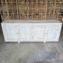 Mango wood four door sideboard