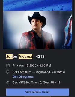 Julián Álvarez Tickets