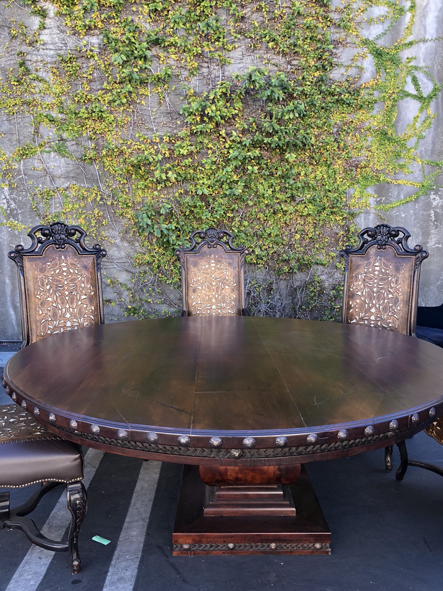 Like New Spanish Revival / Mexican Style Dining Table Set