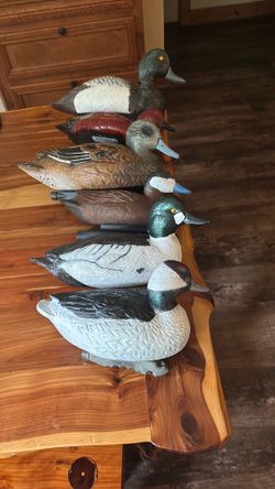 Custom painted antique decoys for decoration or display
