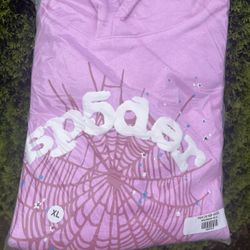 Pink Sp5der OG web hoodie