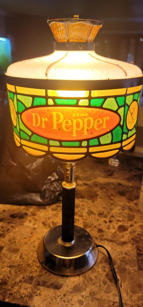 Dr Pepper Lamp Vintage