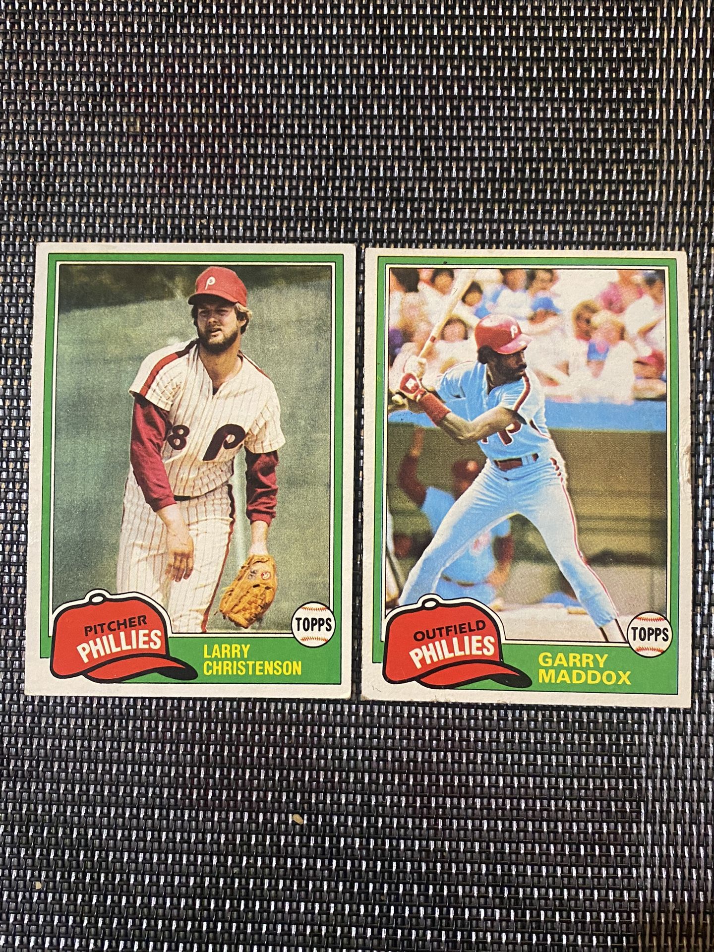 1981 VINTAGE 10 Pieces PHHILLIES TOPPS BASEBALL CARDS