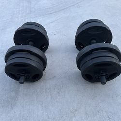 Dumbbell Weight Set - Vivitar Adjustable (40 lb Total Weight)