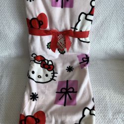Hello Kitty Oversized Christmas Tree Throw Blanket