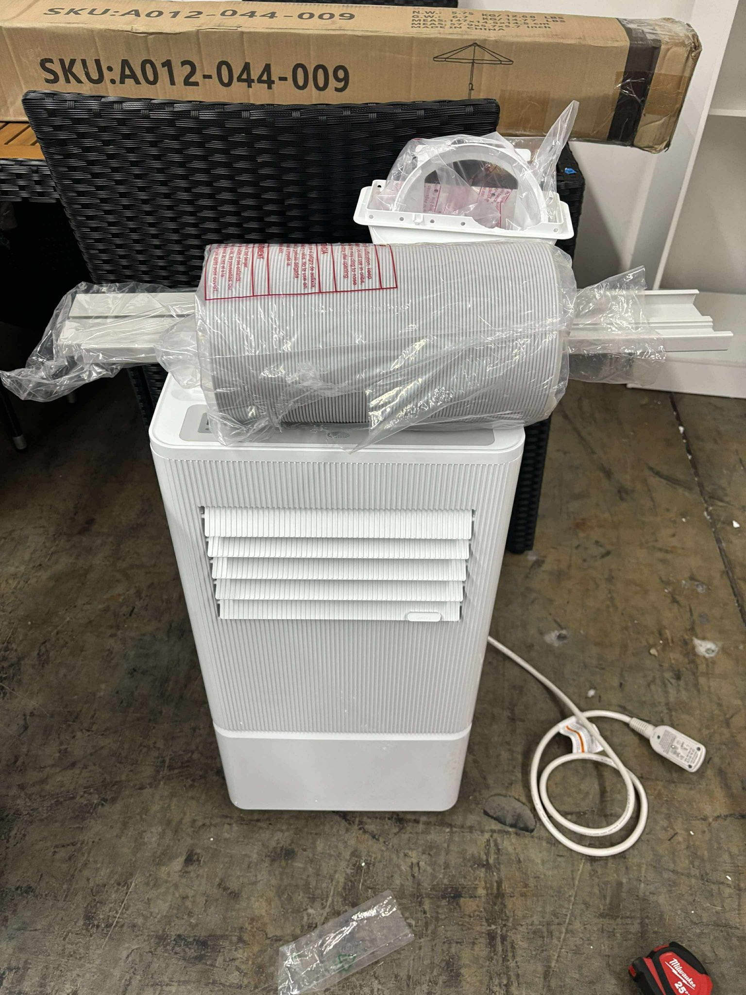 10000 BTU Portable Air Conditioner for Room Up to 450 Sq.Ft, Remote Control, 24H Timer