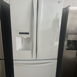 36 wide white refrigerator , white French door refrigerator