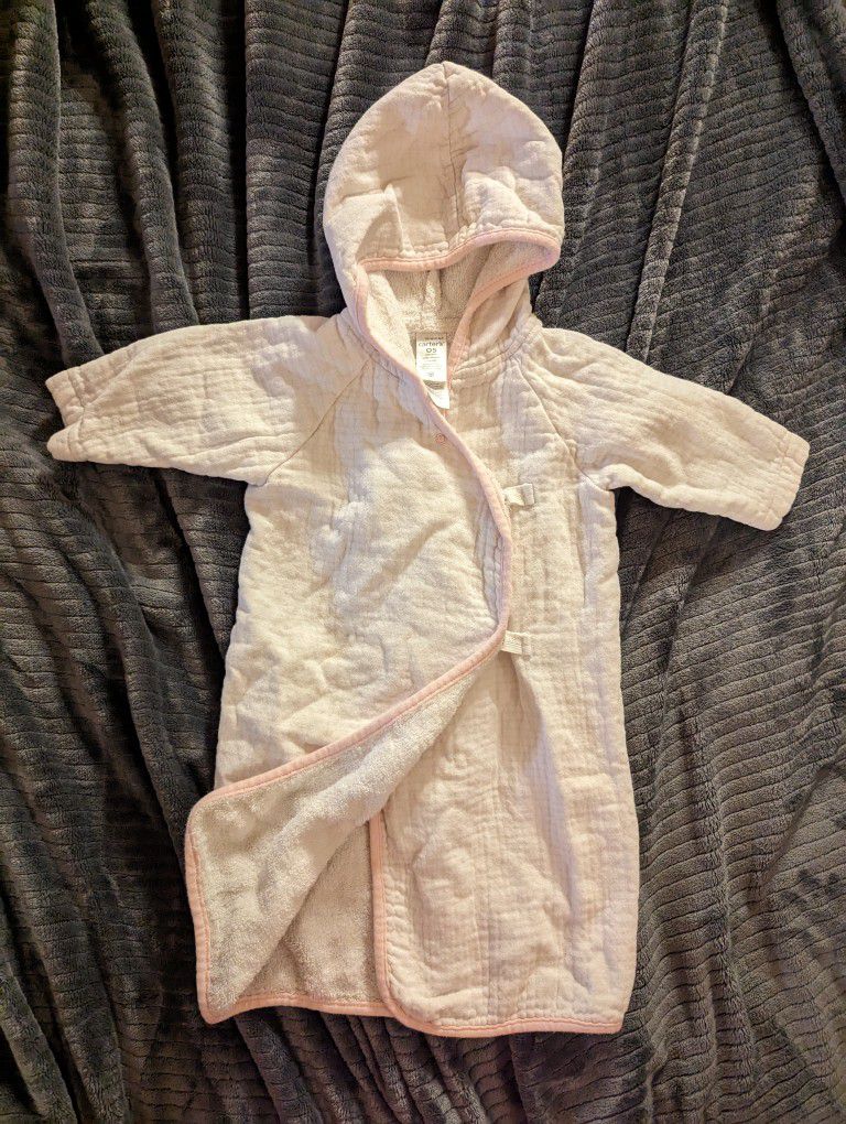 Baby Girls Terry Cloth Robe One Size
