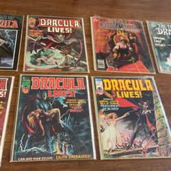 7 Dracula Lives Comic Books Sci-fi Tomb Of Dracula Comics