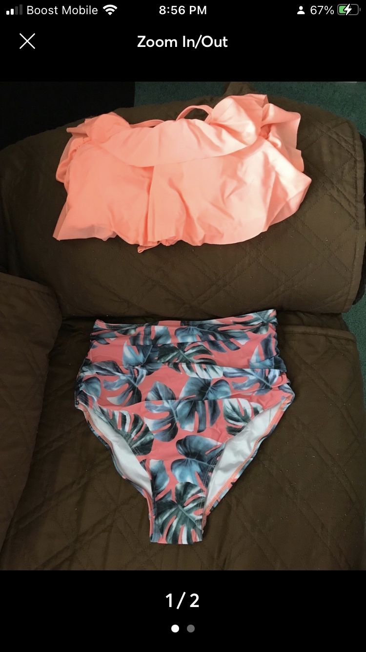 New Women Two Piece Swimsuit Size Small 4-6