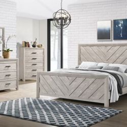 New 4 Pc Queen Bedroom Set