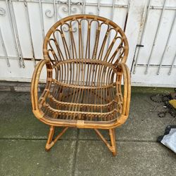 Mid Century Rattan Chair