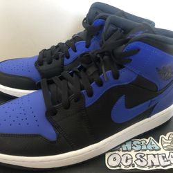 Nike Air Jordan 1 Mid Hyper Royal - Size 11.5M