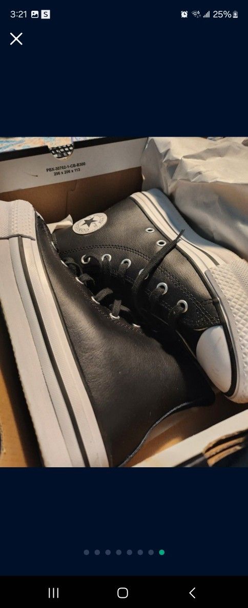Leather Converse