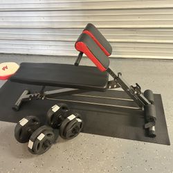 Weight bench for chest bar
