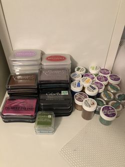 Stamp pads and Embossing powder