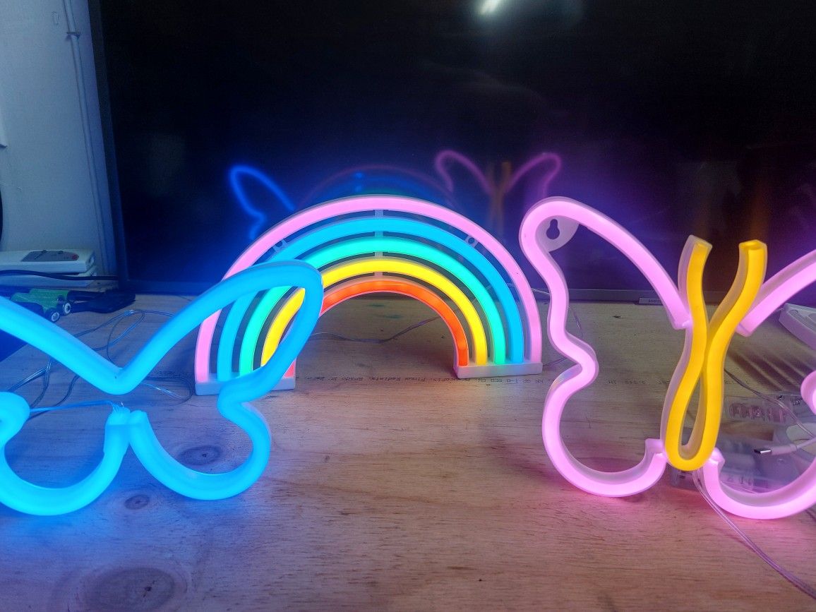 Neon Signs 3 For 15. Or $6 Each