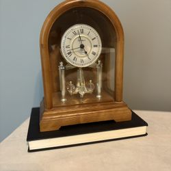 Linden Westminster Clock Mantel Medium Solid Oak 7.25x 10x3.5” Germany