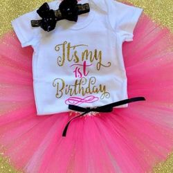 12 Months “It’s my 1st Birthday” Outfit