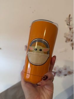 Baby yoda starwars spoooky coffee cup