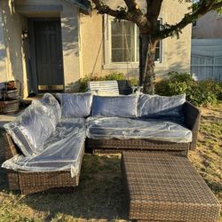 Patio Furniture High Quality Extra Thick Cushions Costco Quality Sunbrella Quality Cushions Brand New Patio Set, 🆕🚛🚚✈️🆕