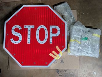 LED solar stop sign