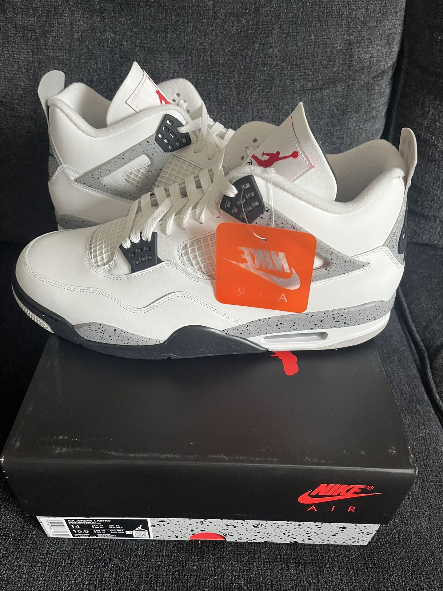 Brand New Jordan 4 White Cement Size 14 $275