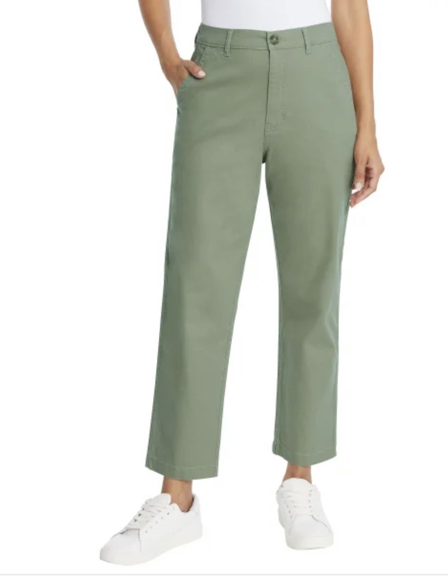 NWT G.H. Bass & Co. women Stylish Chino ankle Pants