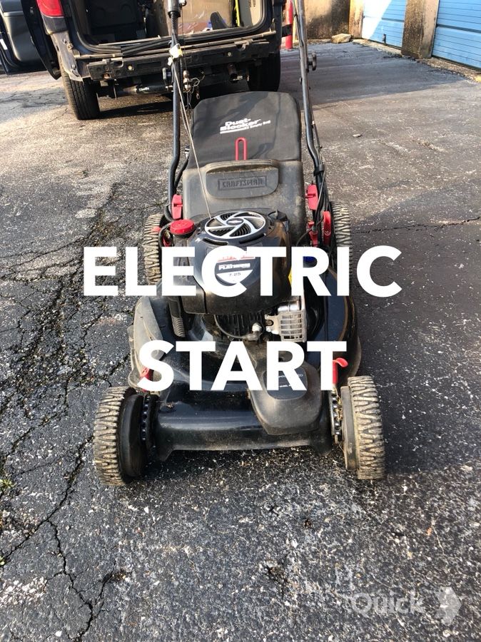 CRAFTSMAN ELECTRIC START SELF PROPELLED LAWNMOWER