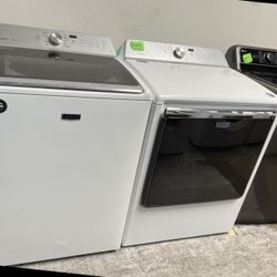 MAYTAG BRAVOS XL TOP LOAD WASHER DRYER SET