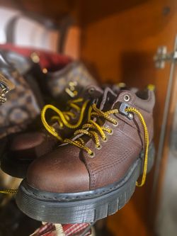 Dr. Martens Woodard Grizzly Leather Hiker Boots. Size 9