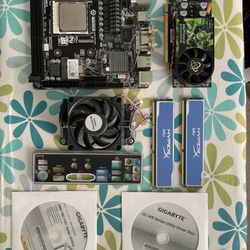 Gigabyte motherboard + accessories