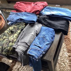 240 Clothing Women Men Boys Kids Jeans Pants Shorts Tishert Jacket Mix Size All For $200 Special Price  8 Bags 