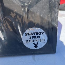 Playboy Three piece martini set