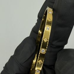 18k Gold Plated Silver 925 Bangle