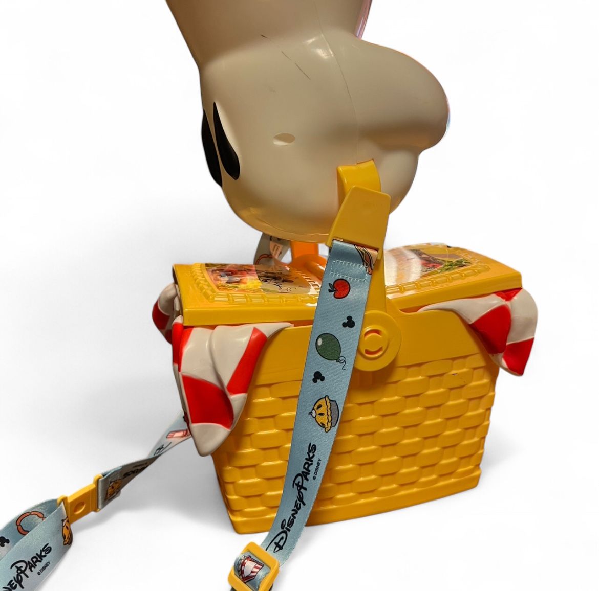 Disney Popcorn Bucket Runaway Railway Picnic Basket Glove Handle Mickey Minnie