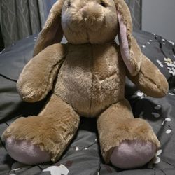 Build A Bear Workshop 15" Pawlette Bunny Rabbit Tan Plush Pink Ears/ Feet Soft