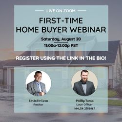 First-Time Home Buyers FREE Informational Webinar