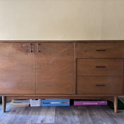 Kroehler Midcentury Custom Wood  Console Table 