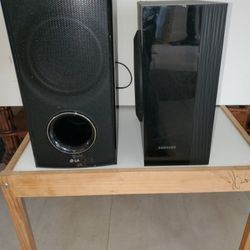 2 Subwoofer's Bluetooth LG Sub And A Samsung Wired Sub 2 For Way Less Than Would Cost You!