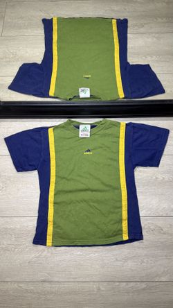 Vintage 1990s Kids / Toddlers Adidas Logo Striped Shirt